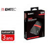 Disque dur ssd portable emtec x200 power plus usb-c 3.1 gen1 transfert haute vitesse grande capacite de stockage 128gb