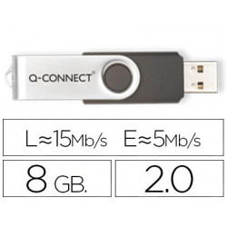 Clé usb q-connect 2.0 8gb...
