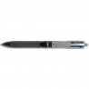 BIC Stylo bille 4 couleurs rétractables Grip Pro. Pointe Moyenne (1,0 mm). Corps Noir
