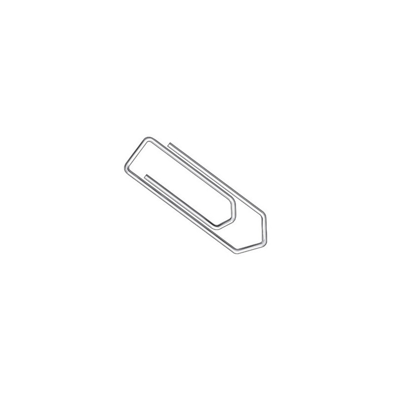 Trombone q-connect galvanisé 32mm boîte carton 100 unités