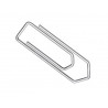 Trombone q-connect galvanisé 32mm boîte carton 100 unités