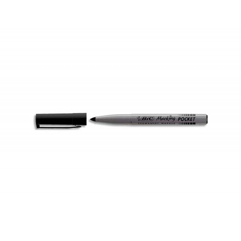 BIC Marking Fine ECOlutions Marqueurs Permanents à Pointe Conique Fine - Noir