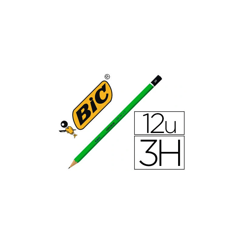BIC Criterium 550 Crayons à Papier - 3H