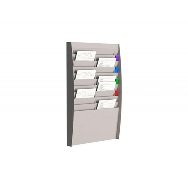 PAPERFLOW Trieur verticale à 20 cases A4, coloris Gris. Dim. L54,4 x H86,5 x P10,6 cm
