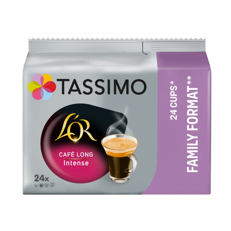 Café tassimo 24 dosettes expresso long intense