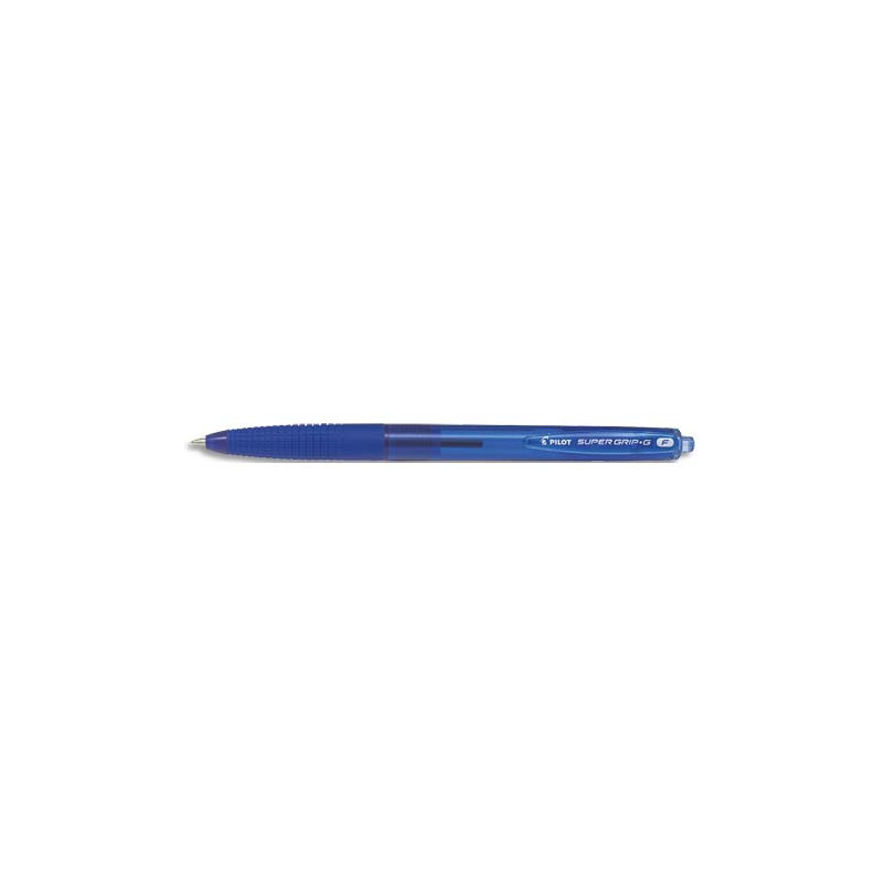 PILOT Stylo bille SUPER GRIP G rétractable pointe fine encre Bleue