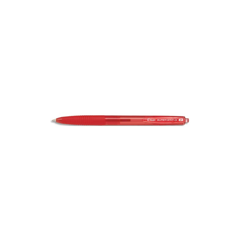 PILOT Stylo bille SUPER GRIP G rétractable pointe fine encre Rouge