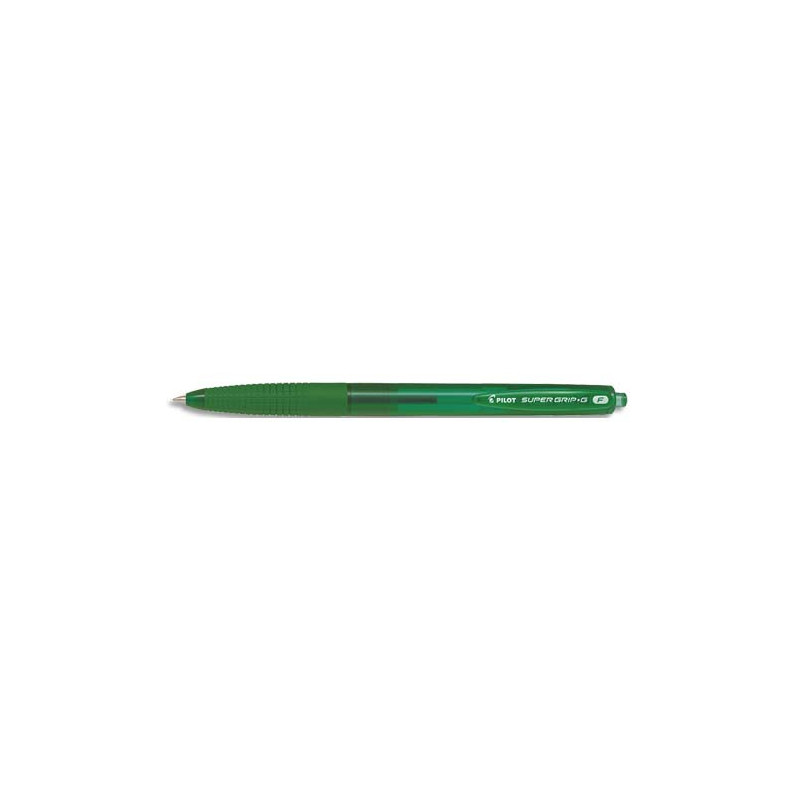 PILOT Stylo bille SUPER GRIP G rétractable pointe fine encre Verte