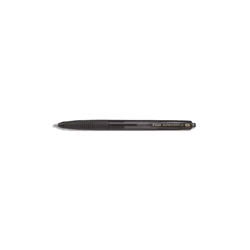PILOT Stylo bille SUPER GRIP G rétractable pointe moyenne encre Noire