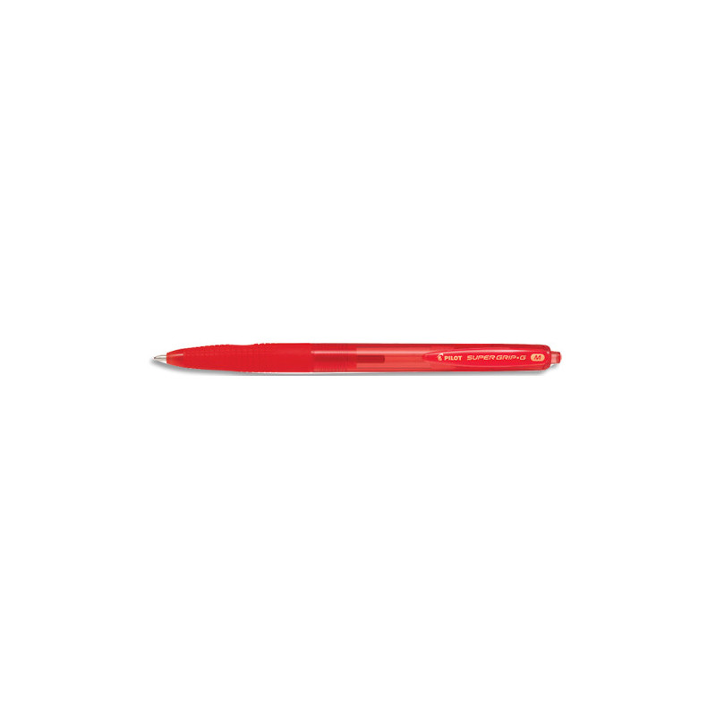 PILOT Stylo bille SUPER GRIP G rétractable pointe moyenne encre Rouge