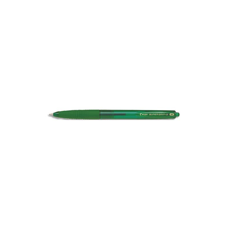 PILOT Stylo bille SUPER GRIP G rétractable pointe moyenne encre Vert