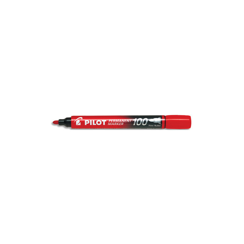 PILOT Marqueur permanent MARKER 100 pointe conique fine encre Rouge