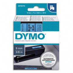 DYMO Ruban D1 Noir/Bleu 9MMX7M pour 1000/1000+/2000/3500/4500/5000/5507