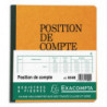 EXACOMPTA Piqûre 21x19cm - Position de compte 80 pages folioté