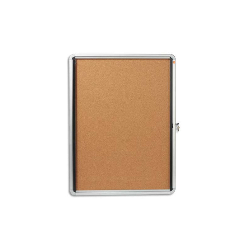NOBO Vitrine d'affichage porte battante Premium Plus - en liège - 9 x A4 - 1902564