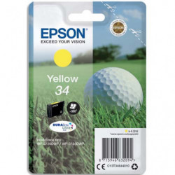 EPSON Cartouche Jet d'Encre DURABrite Ultra Yellow ''Balle de Golf'' 34 - C13T34644010