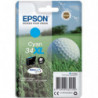 EPSON Cartouche Jet d'Encre DURABrite Ultra Cyan XL ''Balle de Golf'' 34 - C13T34724010