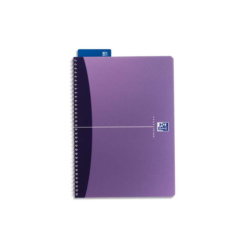 OXFORD Cahier bureau reliure intégrale couverture polypropylène 100p réglure 5x5 14,8x21cm OXFORD OFFICE