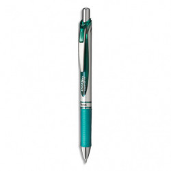 PENTEL Stylo à bille energel rétractable 0,7 mm. Encre à pigment infalsifiable Turquoise.