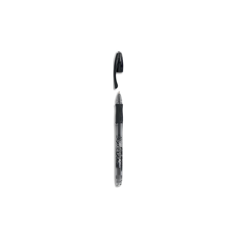 BIC Gel-ocity Illusion Stylos Gel Effaçables Pointe Moyenne (0,7 mm) - Noir