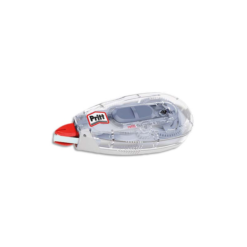 PRITT Roller de correction rechargeable FLEX frontal. Dimensions du ruban : 4,2 mm x 12 m