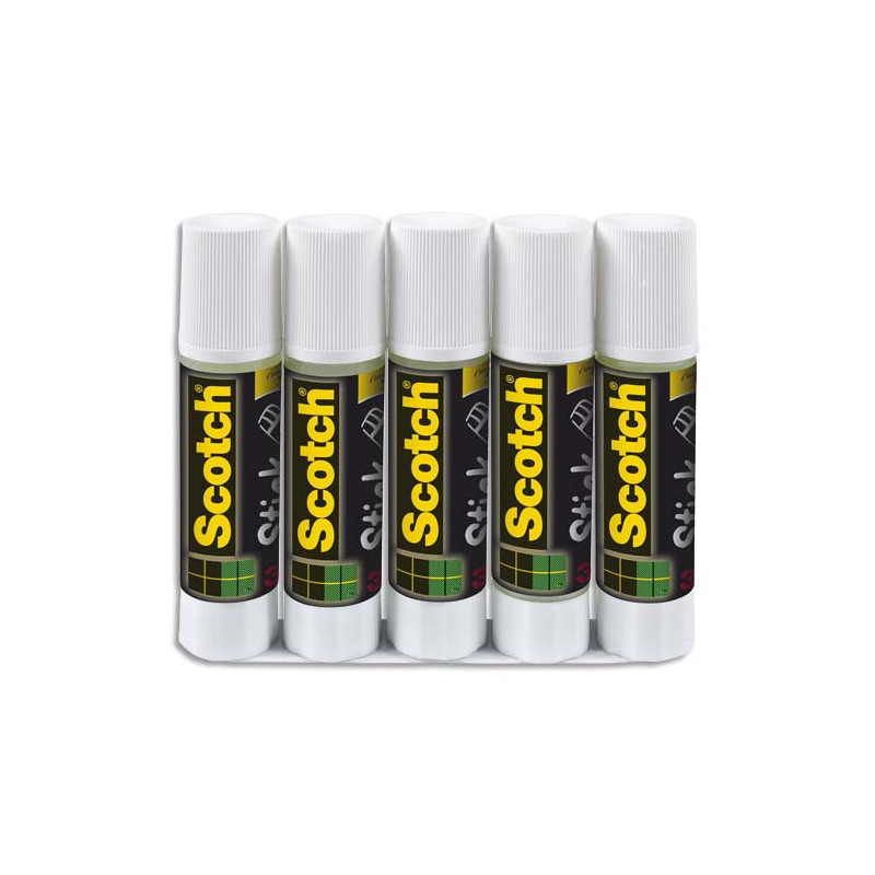 SCOTCH Lot de 5 bâtons de colle Blanche Scotch® 8g sous film