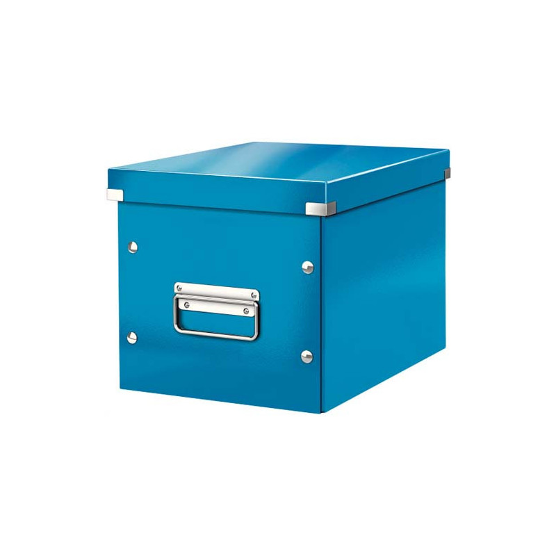 LEITZ Boîte Click & Store WOW cube, format Médium, bleu