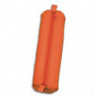 JUSCHA Trousse ronde en cuir 21x6cm. Coloris Orange