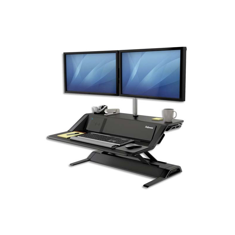 FELLOWES Plate-forme assis-debout Lotus DX Noire 8081001