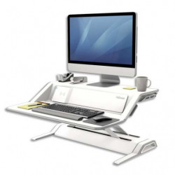 FELLOWES Plate-forme assis-debout Lotus DX Blanche 8081101