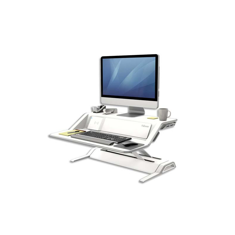 FELLOWES Plate-forme assis-debout Lotus DX Blanche 8081101