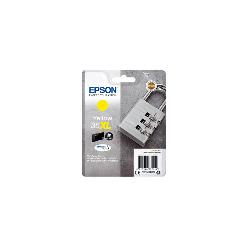 EPSON Cartouche Jet d'Encre DURABrite Ultra Yellow XL ''Cadenas'' 35 - C13T35944010