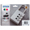 EPSON Multipack Cartouches Jet d'Encre DURABrite Ultra 4couleurs N/C/M/J ''Cadenas'' 35XL - C13T35964010