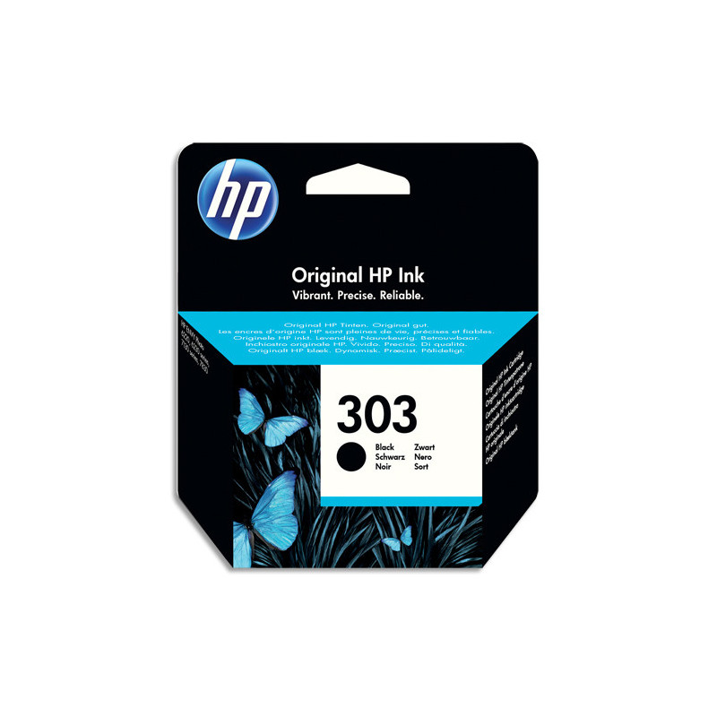 HP 303 Cartouche d'Encre Noire Authentique (T6N02AE)