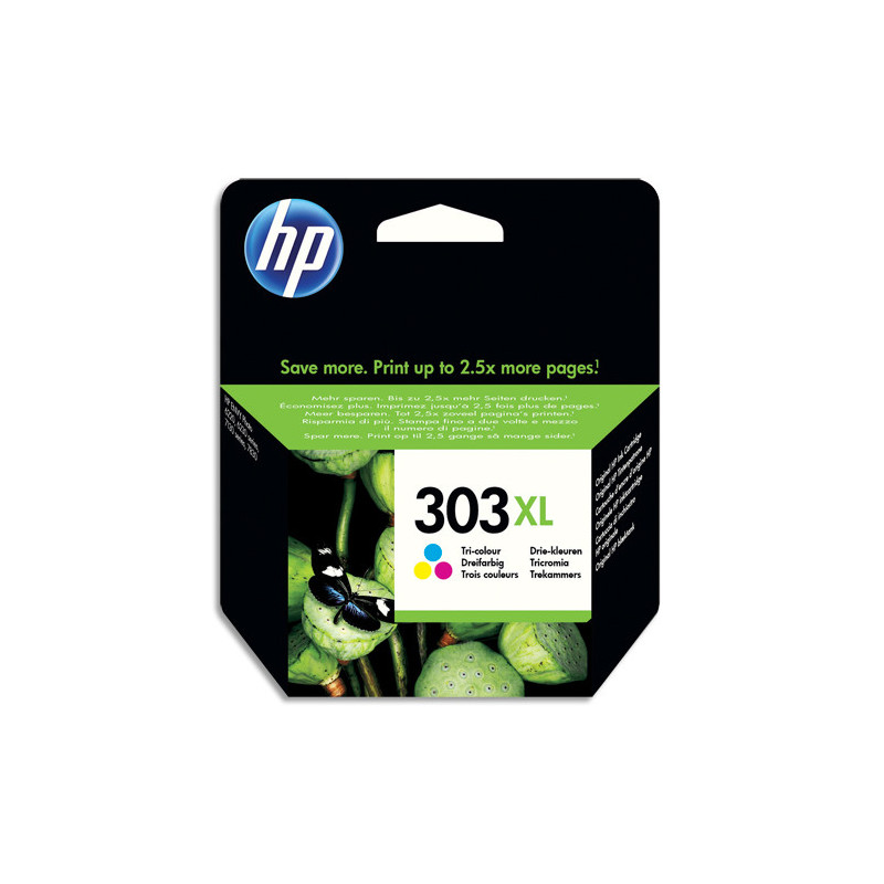 HP 303XL Cartouche d'Encre Trois Couleurs grande capacité Authentique (T6N03AE)