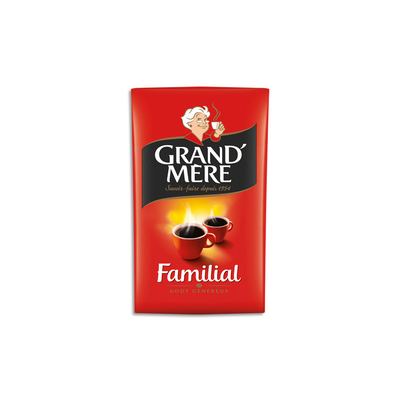 GRAND MERE Paquet de 250g de Café moulu Familial, Robusta