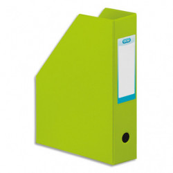 OXFORD Porte-revues en PVC soudé, dos de 7 cm 32x24cm, livré à plat. Coloris vert anis