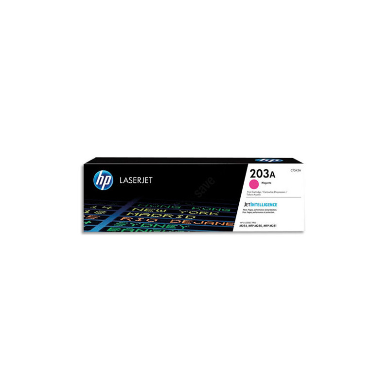 HP 203A CF543A Toner Magenta Authentique pour HP Color LaserJet Pro M254 / M280 / M281