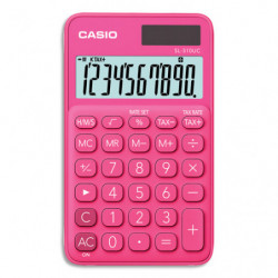 CASIO Calculatrice de poche 10 chiffres Rouge/Rose (Fuchsia) SL-310UC-RD-S-EC