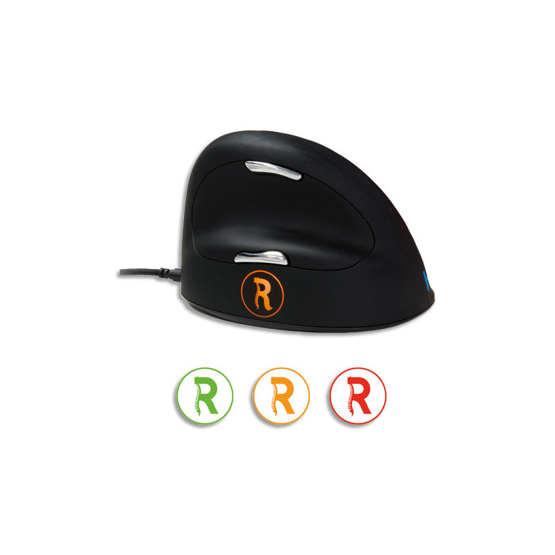 R-GO TOOLS R-go HE mouse break, souris ergonomique, logiciel anti