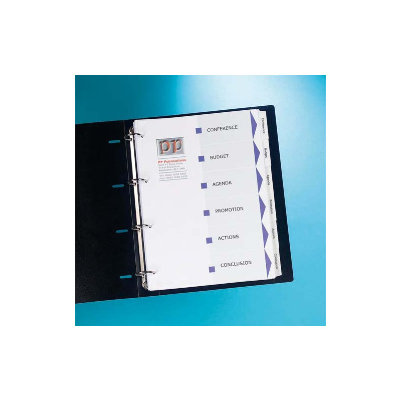 AVERY Jeu d'intercalaires 12 positions pour imprimante Index Maker