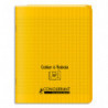 OXFORD C9 Cahier 17x22, 48 pages, 90g, Seyès, couverture polypro Jaune avec rabat