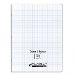 OXFORD C9 Cahier 24x32, 96 pages, 90g, Seyès, couverture polypro incolore avec rabat