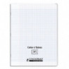 OXFORD C9 Cahier 24x32, 96 pages, 90g, Seyès, couverture polypro incolore avec rabat