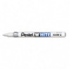 PENTEL Marqueur peinture pointe ogive fine corps métal coloris Blanc WHITE 100WS