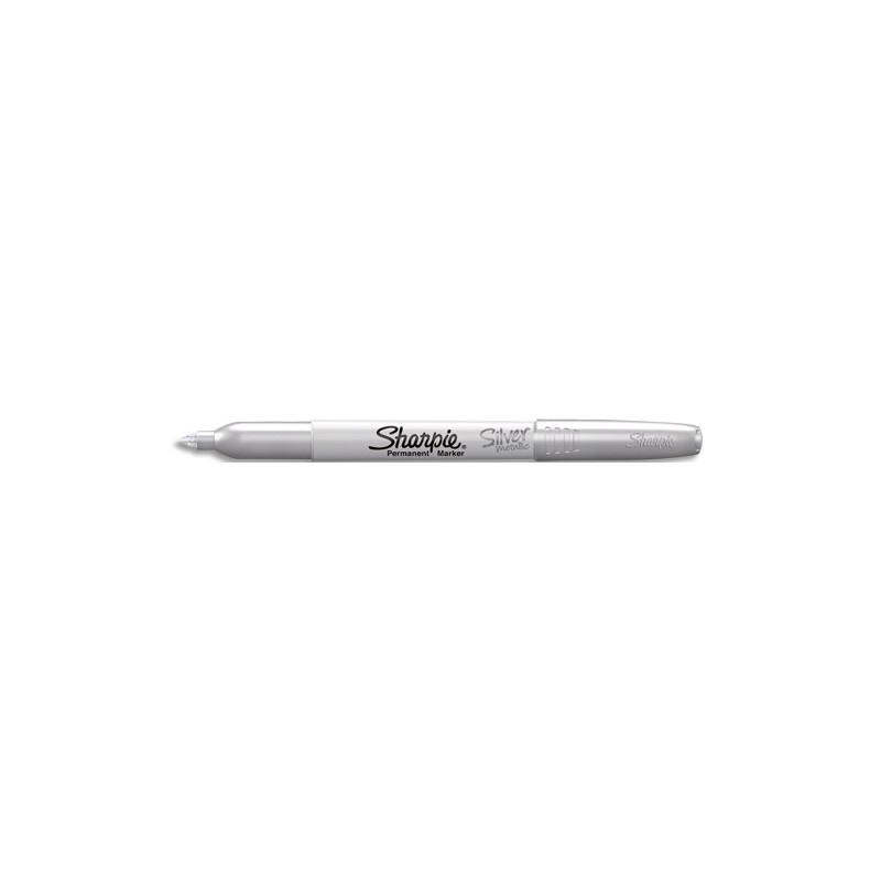 SHARPIE Marqueur permanent SHARPIE FINE. Pointe fine. Colors métallique : argent.