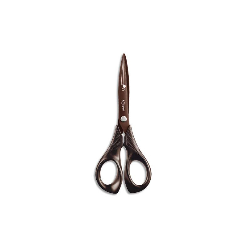 MAPED Ciseaux Expert TITANIUM 17 cm Noir, anneaux ergonomiques, lame revêtement titane. Garantie à vie