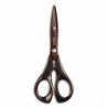 MAPED Ciseaux Expert TITANIUM 17 cm Noir, anneaux ergonomiques, lame revêtement titane. Garantie à vie