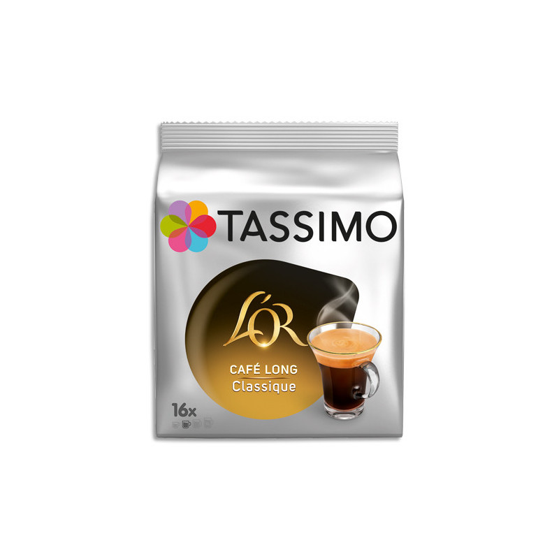 TASSIMO Sachet 16 doses de café L'OR Long Classique