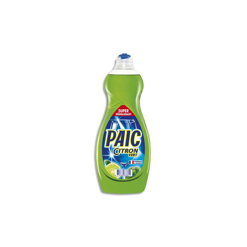 PAIC CITRON Flacon de 750 ml de liquide vaisselle main parfumé citron Vert